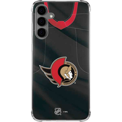 NHL Ottawa Senators Home Jersey Galaxy S24 Plus Clear Case